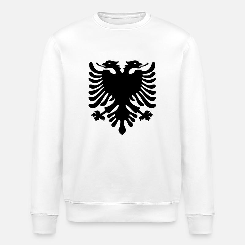 Shqiponja - Sweat bio ROLLER Stanley/Stella Unisexe - blanc