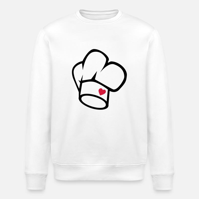 Kochmütze - Stanley/Stella Unisex Bio-Sweatshirt ROLLER - Weiß