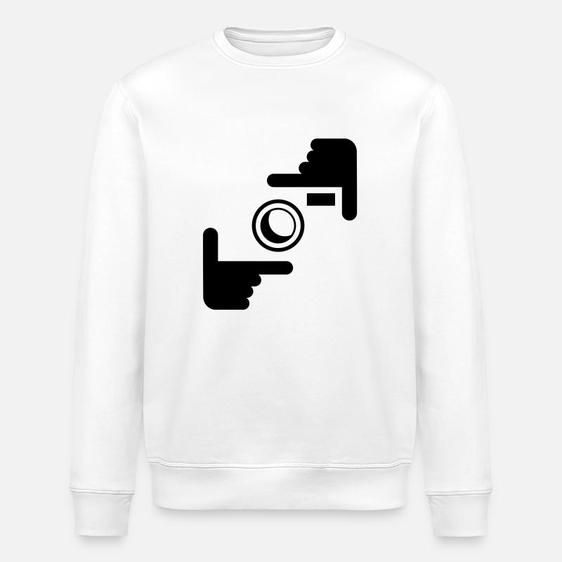 take_a_picture__f1 - Stanley/Stella Unisex Bio-Sweatshirt ROLLER - Weiß