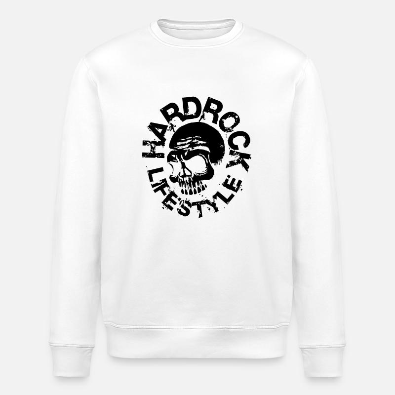 Mode de vie rock crâne - Sweat bio ROLLER Stanley/Stella Unisexe - blanc