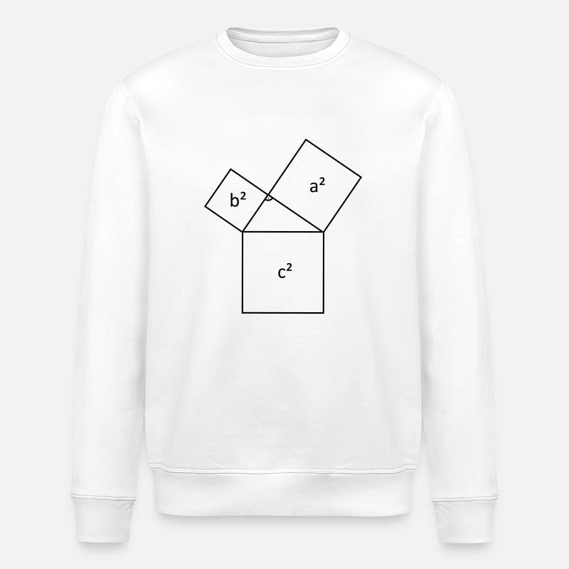 Théorème de Pythagore - Sweat bio ROLLER Stanley/Stella Unisexe - blanc