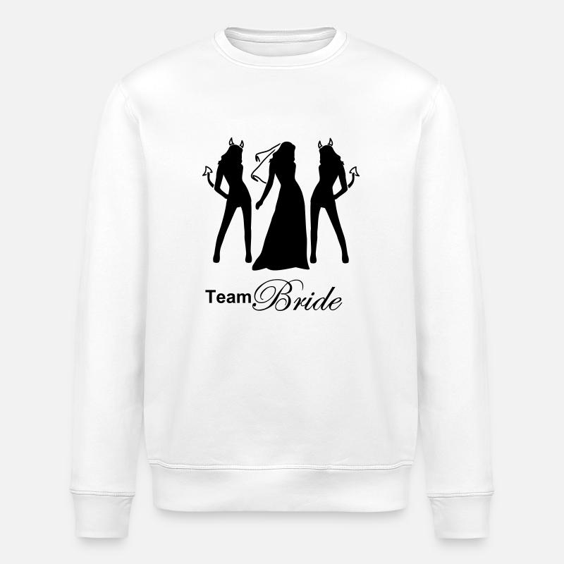 team bride - Stanley/Stella Unisex Bio-Sweatshirt ROLLER - Weiß