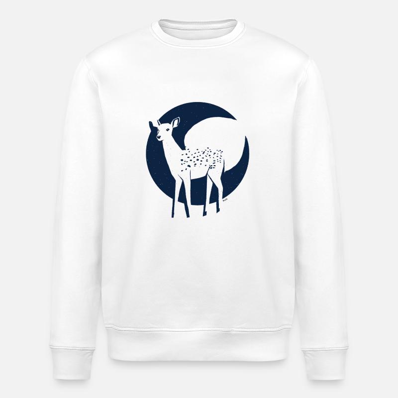 BuJa deer2 - Stanley/Stella Unisex Bio-Sweatshirt ROLLER - Weiß