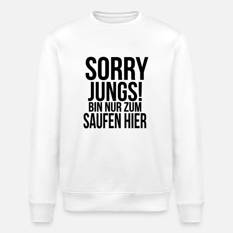 sorry jungs - Stanley/Stella Unisex Bio-Sweatshirt ROLLER - Weiß