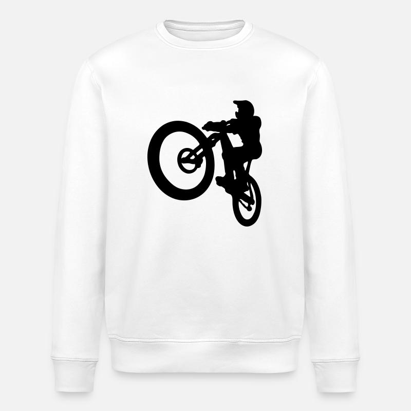 Saut VTT - Sweat bio ROLLER Stanley/Stella Unisexe - blanc