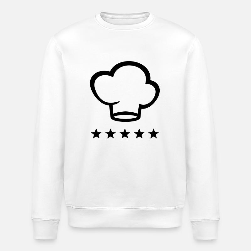 Sternekoch - Sterne - Stanley/Stella Unisex Bio-Sweatshirt ROLLER - Weiß