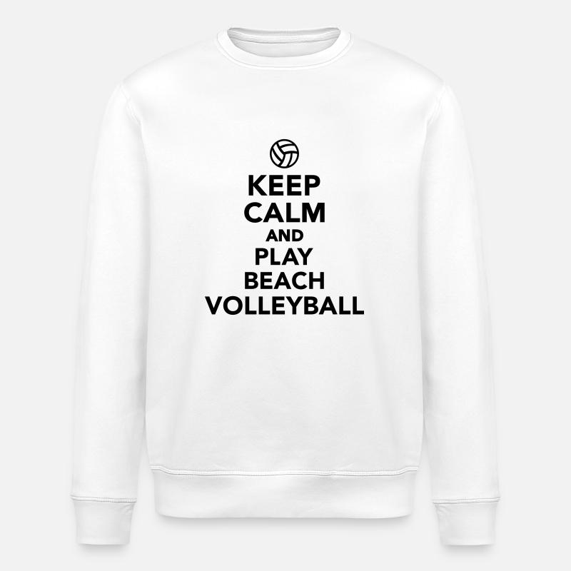 Beachvolleyball - Stanley/Stella Unisex Bio-Sweatshirt ROLLER - Weiß