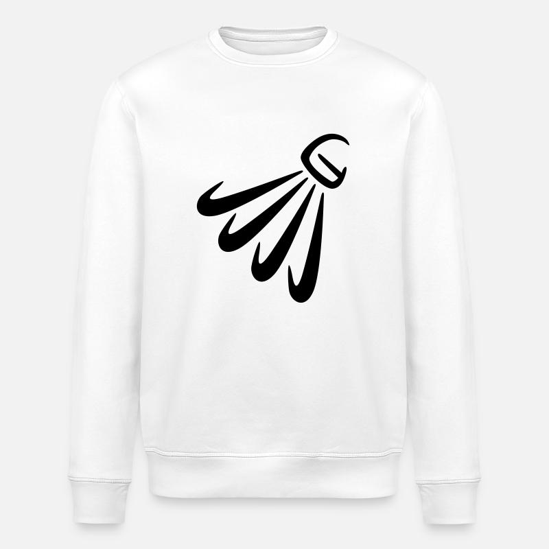 badminton - Sweat bio ROLLER Stanley/Stella Unisexe - blanc