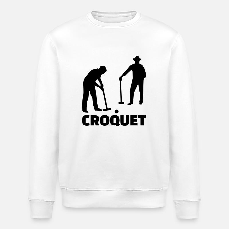 Croquet - Stanley/Stella Unisex Bio-Sweatshirt ROLLER - Weiß