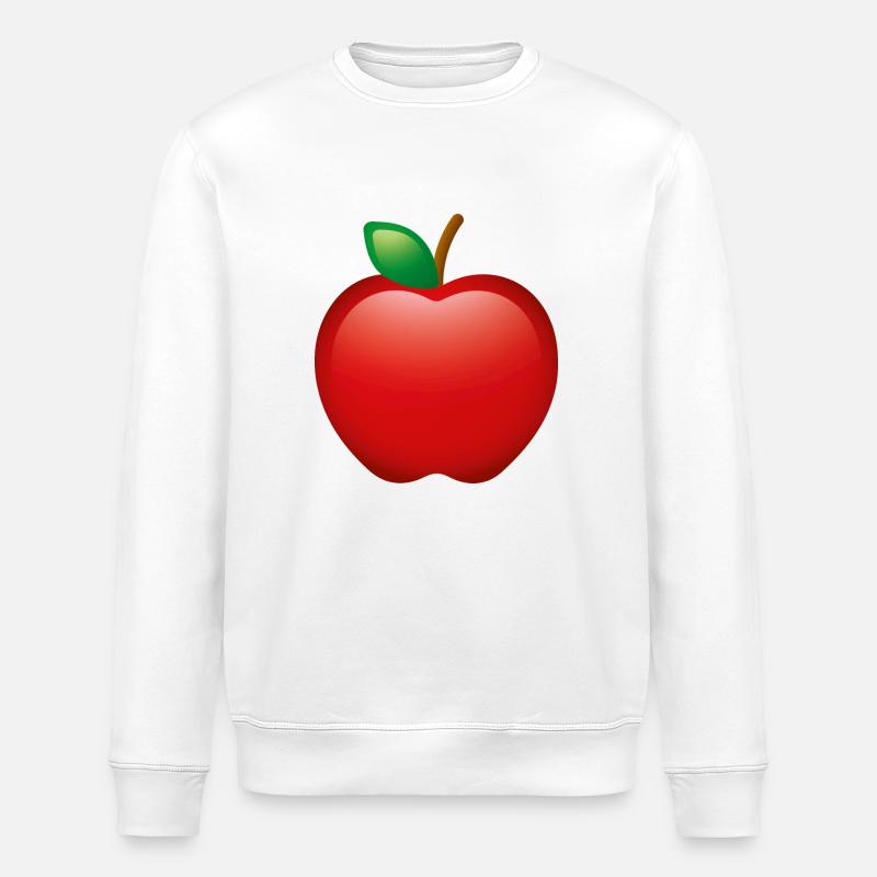 Smiley Apple - Stanley/Stella ROLLER Unisex Organic Sweatshirt - white