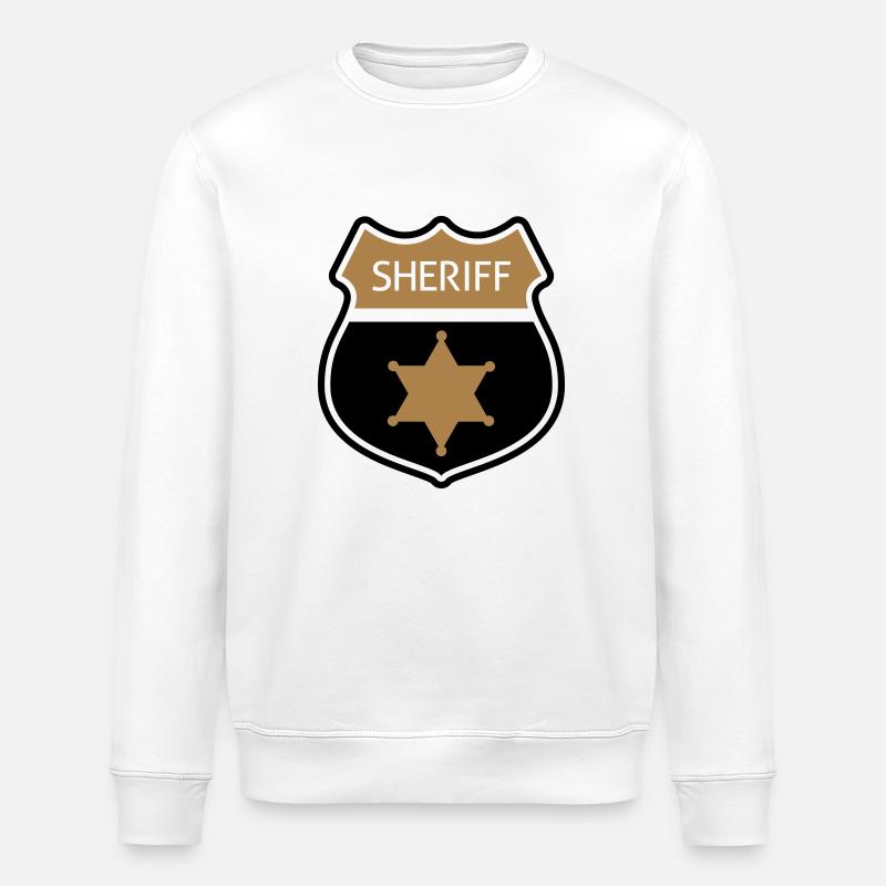 sheriff - Stanley/Stella Unisex Bio-Sweatshirt ROLLER - Weiß