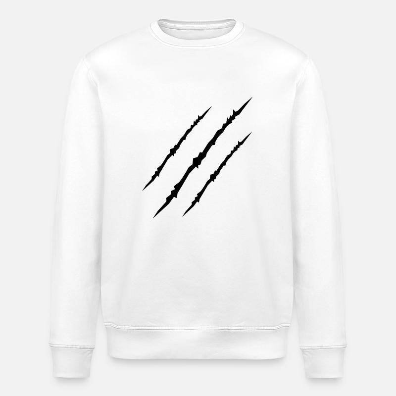 scars_001 - Stanley/Stella Unisex Bio-Sweatshirt ROLLER - Weiß