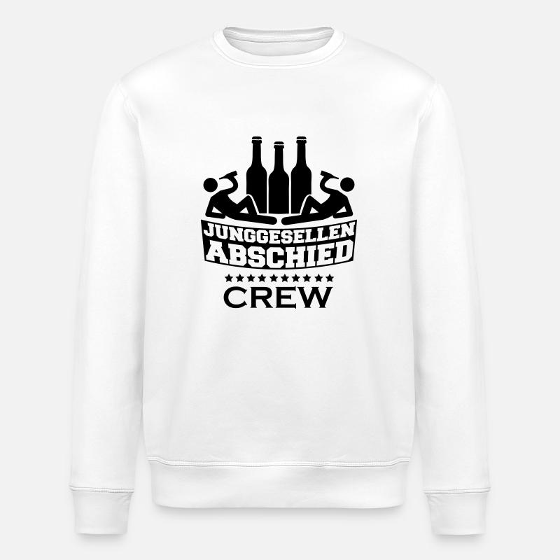 junggesellen_abschied_crew_01 - Stanley/Stella Unisex Bio-Sweatshirt ROLLER - Weiß