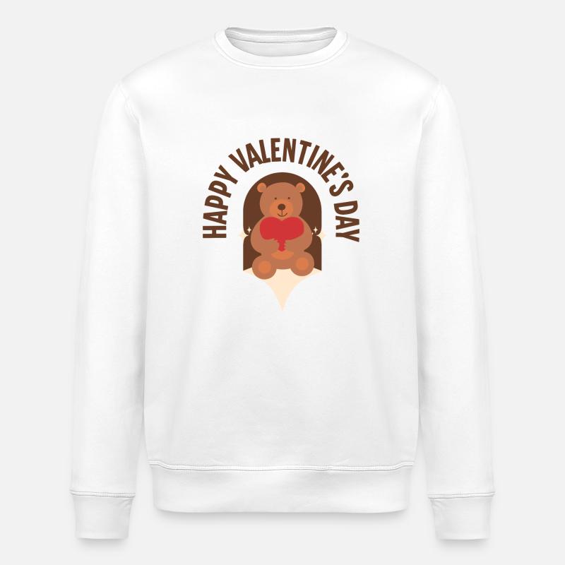 Joyeuse Saint-Valentin : répandez l’amour ! - Sweat bio ROLLER Stanley/Stella Unisexe - blanc