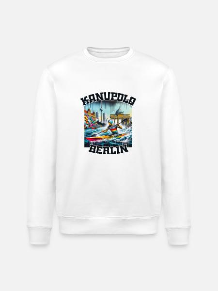 Canoe Polo Berlin Graffiti - Stanley/Stella ROLLER Unisex Organic Sweatshirt - white