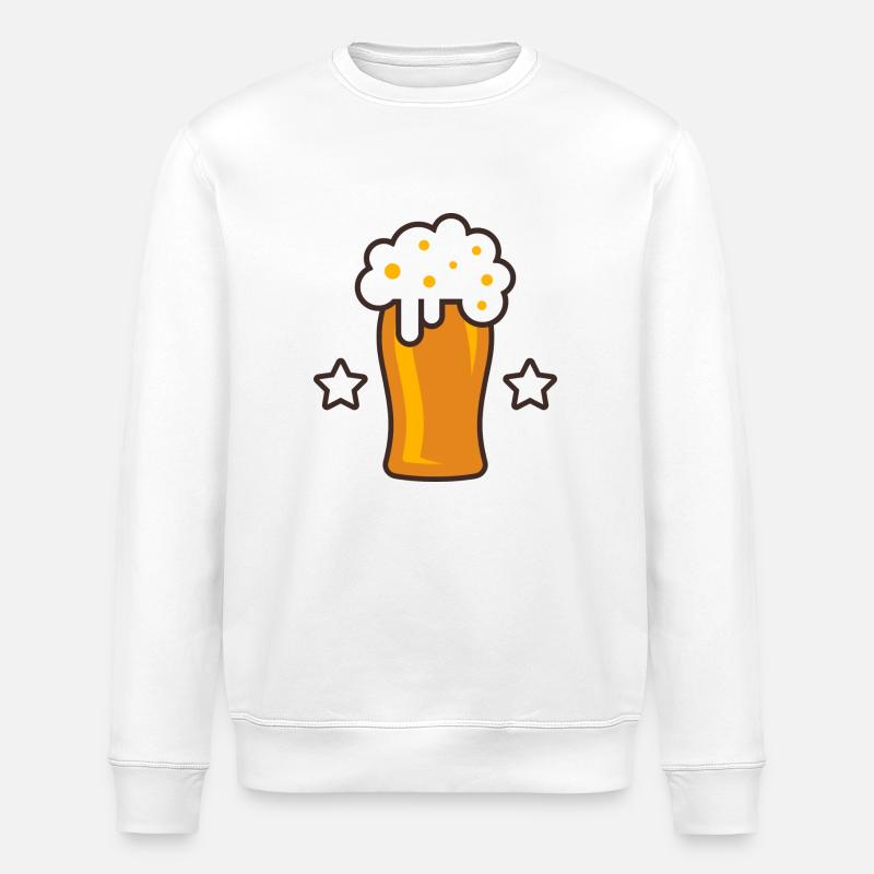 Bier Logo 2 - Stanley/Stella Unisex Bio-Sweatshirt ROLLER - Weiß