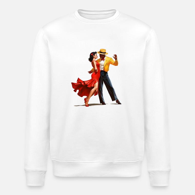 Selbstvertrauen durch Tanzen - Stanley/Stella Unisex Bio-Sweatshirt ROLLER - Weiß