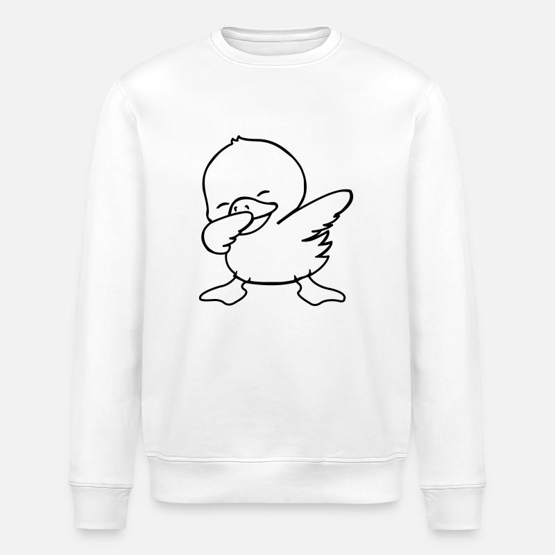 Dabbing de canard - Sweat bio ROLLER Stanley/Stella Unisexe - blanc