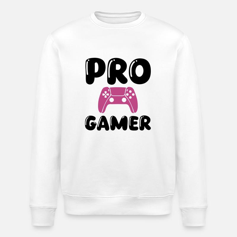 pro gamer 1 - Stanley/Stella Unisex Bio-Sweatshirt ROLLER - Weiß
