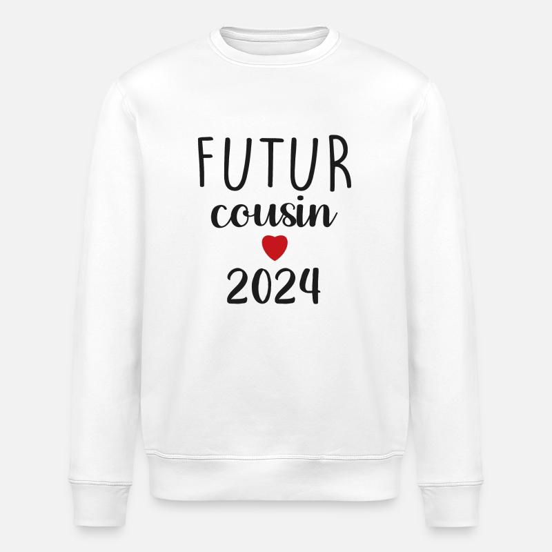 Future Cousin - 2024 - Stanley/Stella ROLLER Unisex Organic Sweatshirt - white