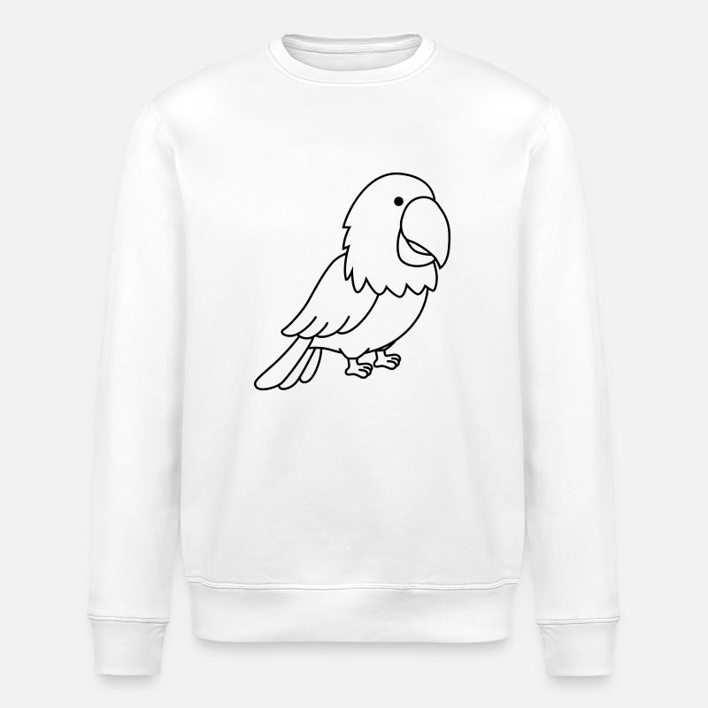 papagei - Stanley/Stella Unisex Bio-Sweatshirt ROLLER - Weiß