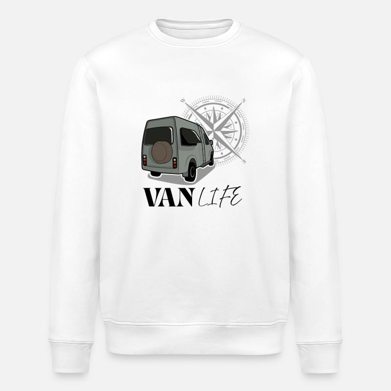 Van life vert - Sweat bio ROLLER Stanley/Stella Unisexe - blanc