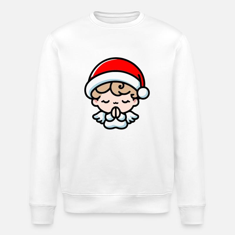 Ange de Noël - Sweat bio ROLLER Stanley/Stella Unisexe - blanc