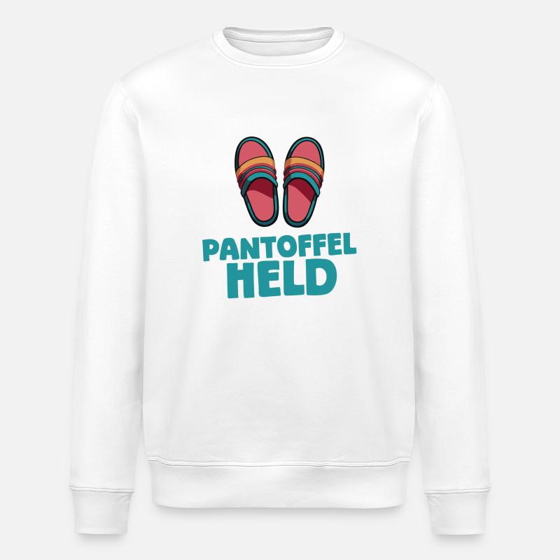 Pantoffelheld - Stanley/Stella Unisex Bio-Sweatshirt ROLLER - Weiß