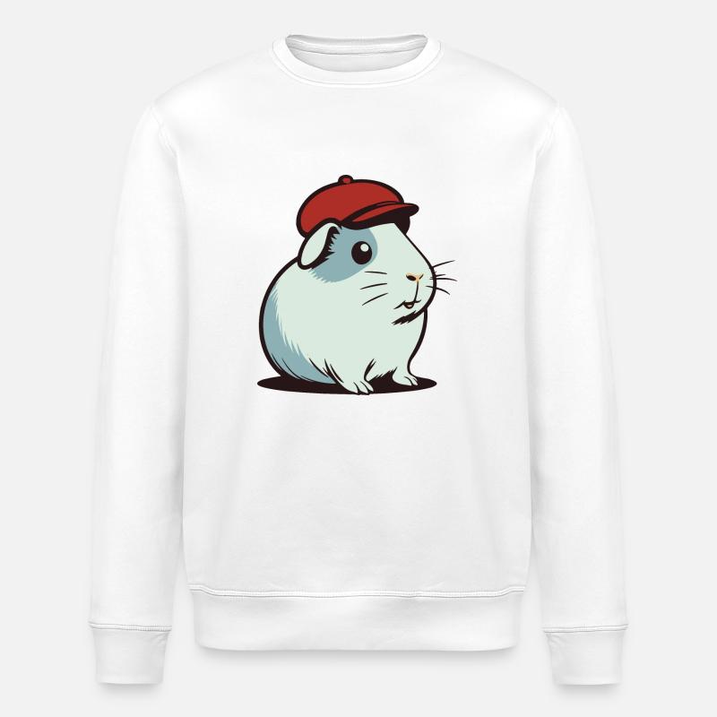 Meerschweinchen - Stanley/Stella Unisex Bio-Sweatshirt ROLLER - Weiß