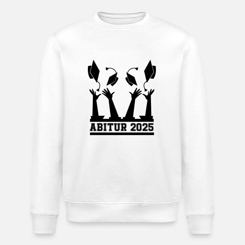 abitur 2025 - Stanley/Stella Unisex Bio-Sweatshirt ROLLER - Weiß