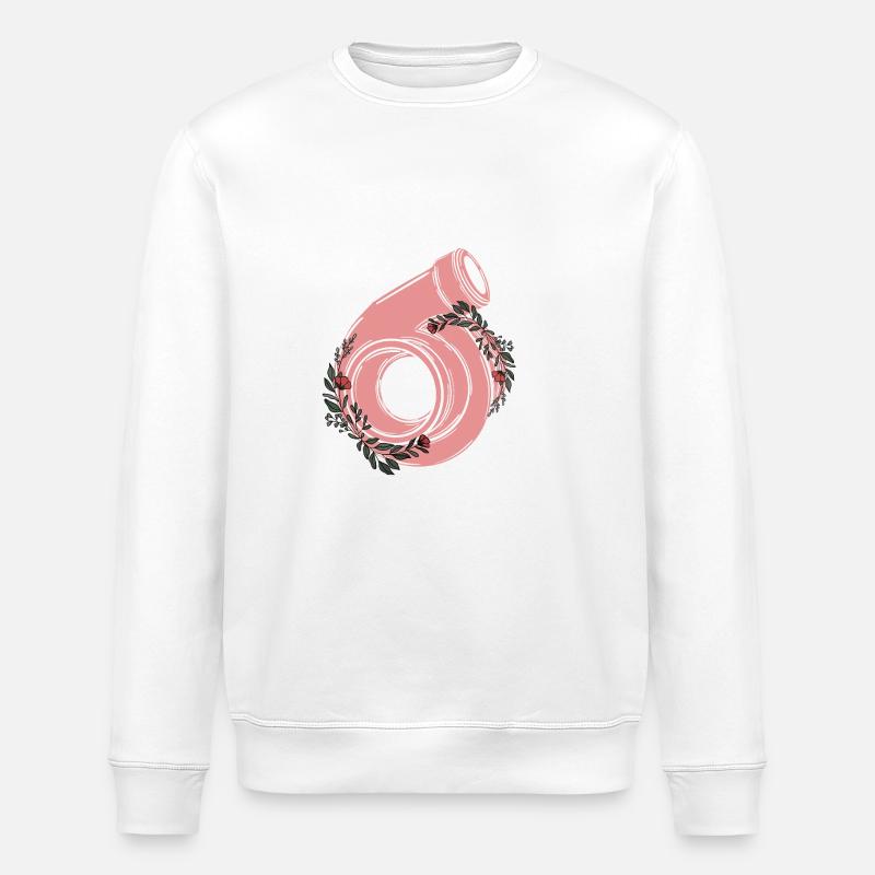 Turbo - Sweat bio ROLLER Stanley/Stella Unisexe - blanc