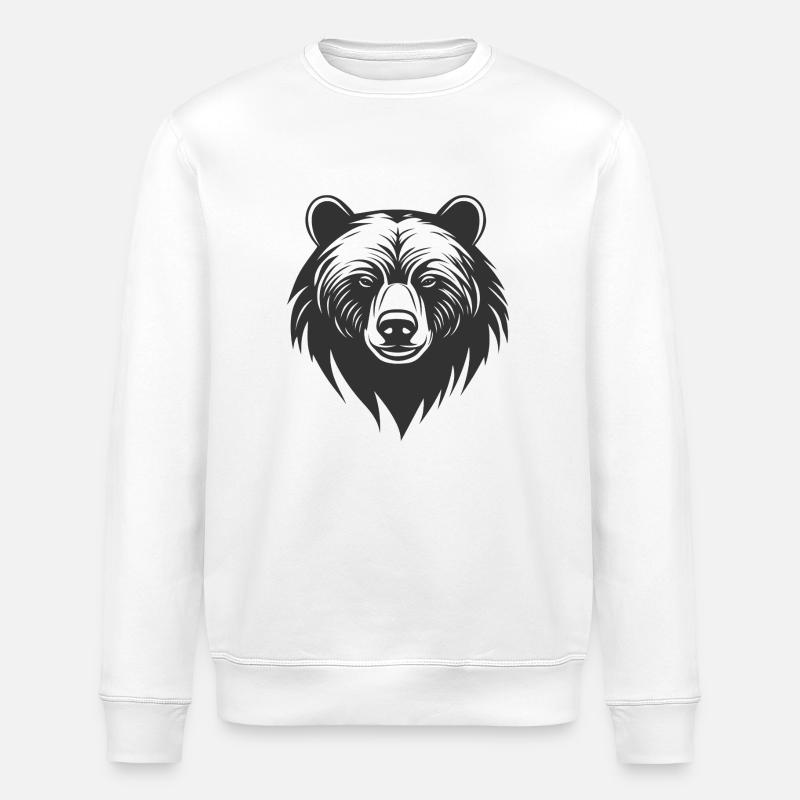 Bär - Stanley/Stella Unisex Bio-Sweatshirt ROLLER - Weiß