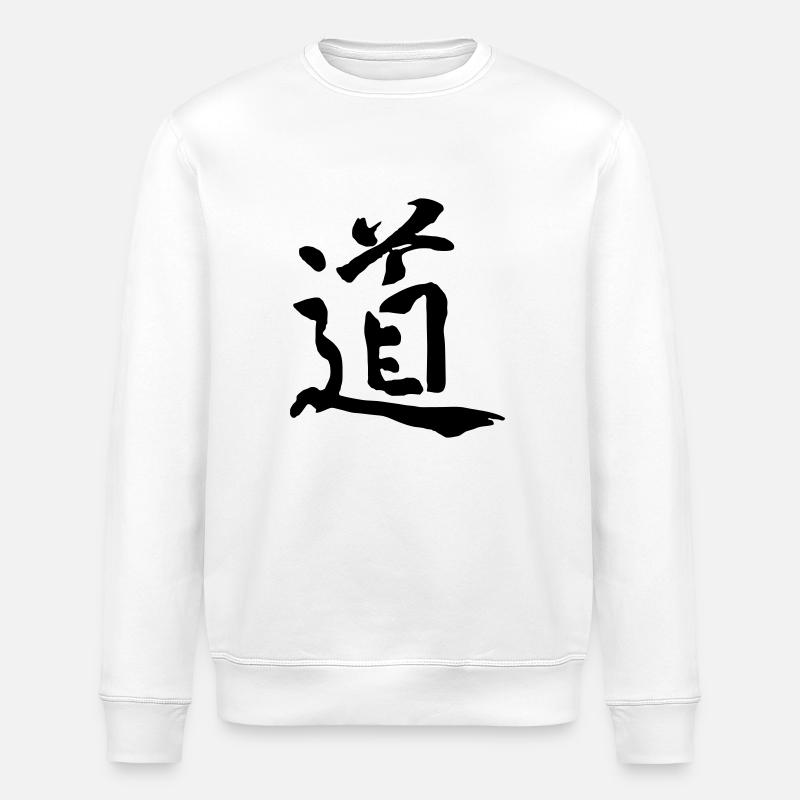 Ideogram Tao - Stanley/Stella Unisex Bio-Sweatshirt ROLLER - Weiß
