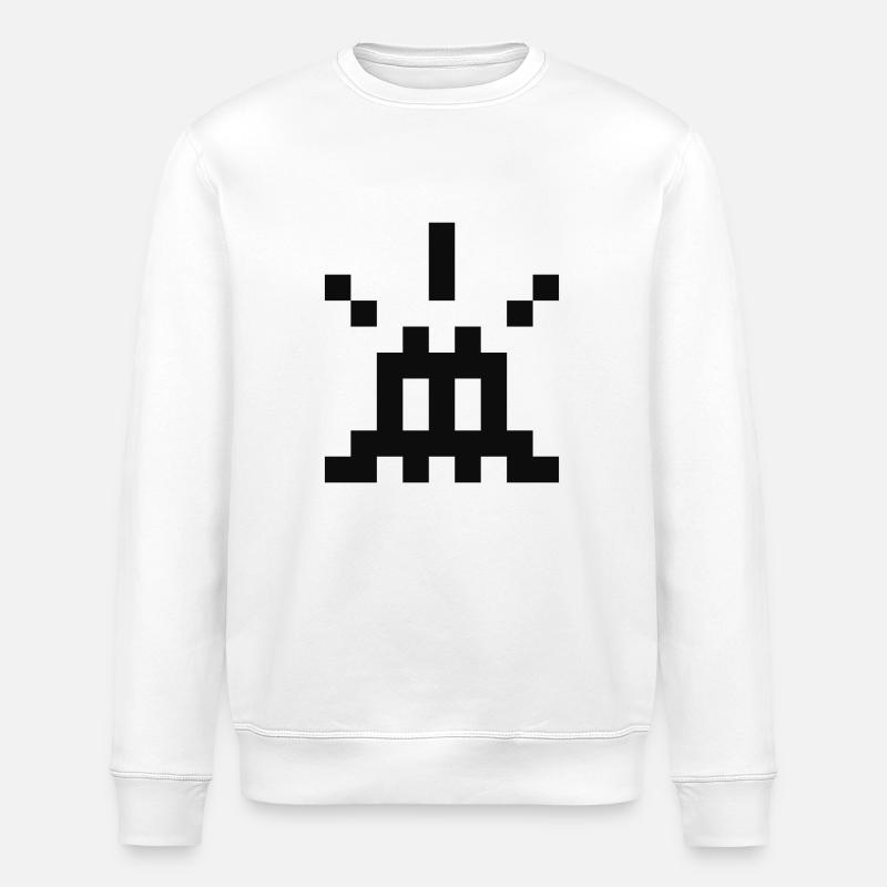 Surprised pixel - Sweat bio ROLLER Stanley/Stella Unisexe - blanc