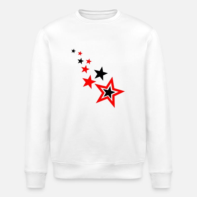 Sterne - Stanley/Stella Unisex Bio-Sweatshirt ROLLER - Weiß