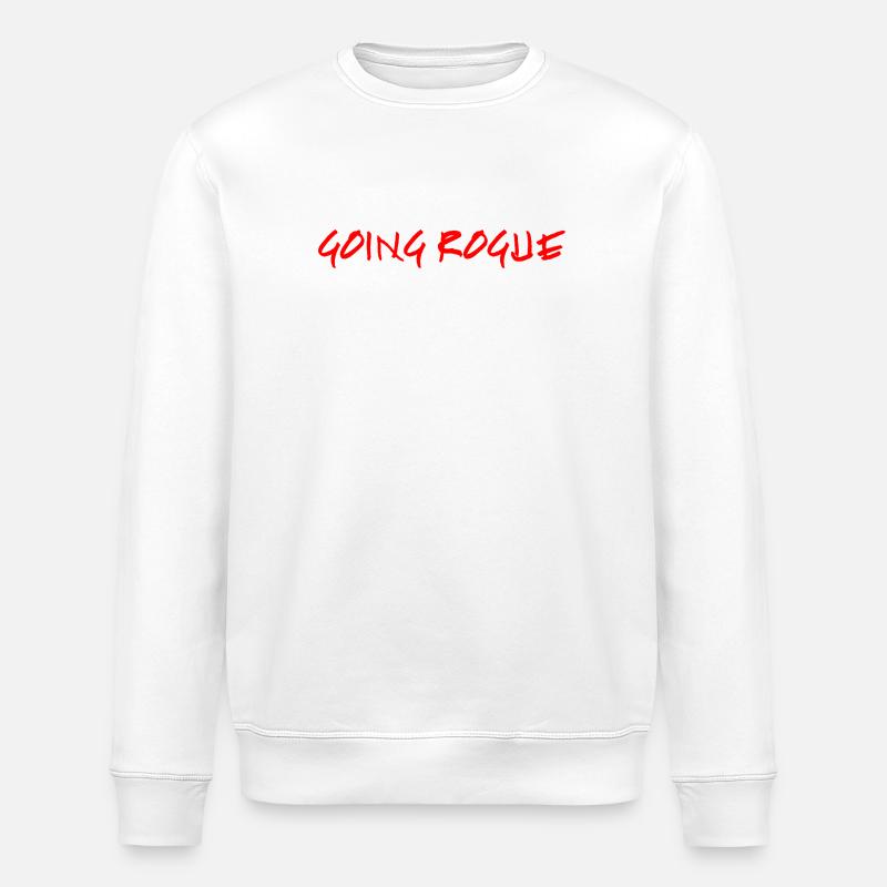 GOING ROGUE - Stanley/Stella ROLLER Unisex Organic Sweatshirt - white