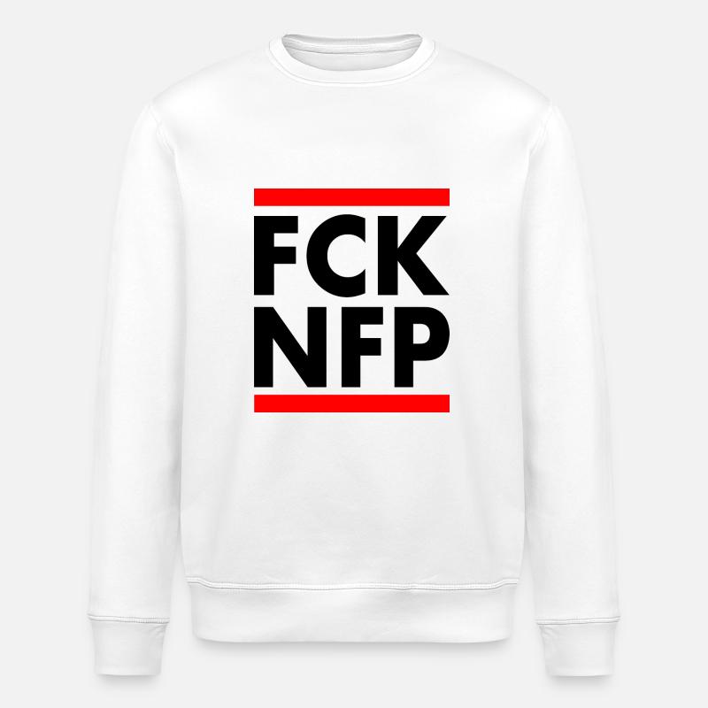 Fck nfp - Stanley/Stella ROLLER Unisex Organic Sweatshirt - white