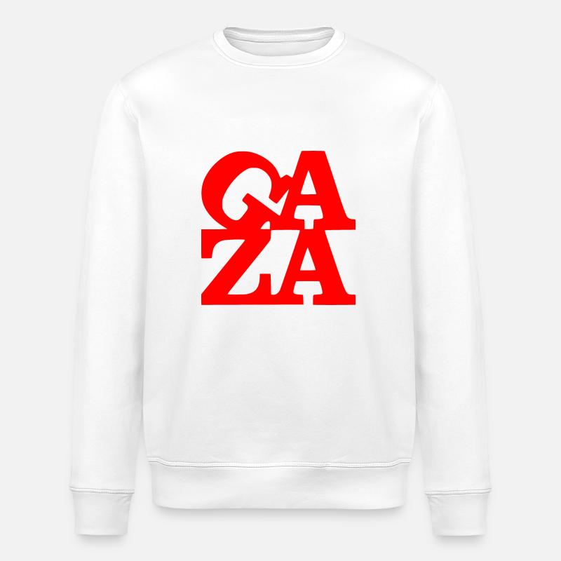 Gaza - Sweat bio ROLLER Stanley/Stella Unisexe - blanc