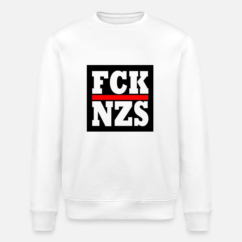 Fck nzs - Stanley/Stella Unisex Bio-Sweatshirt ROLLER - Weiß