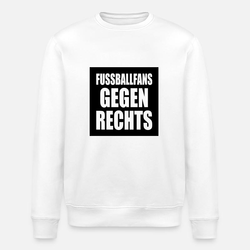 fussballfans gegen rechts - Stanley/Stella Unisex Bio-Sweatshirt ROLLER - Weiß