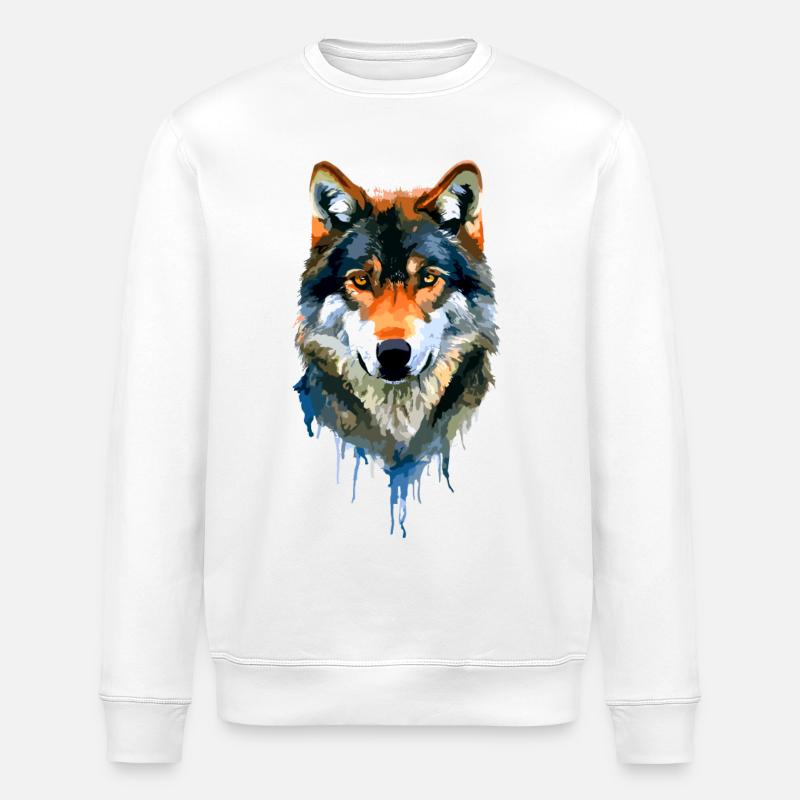 Le Loup - Sweat bio ROLLER Stanley/Stella Unisexe - blanc