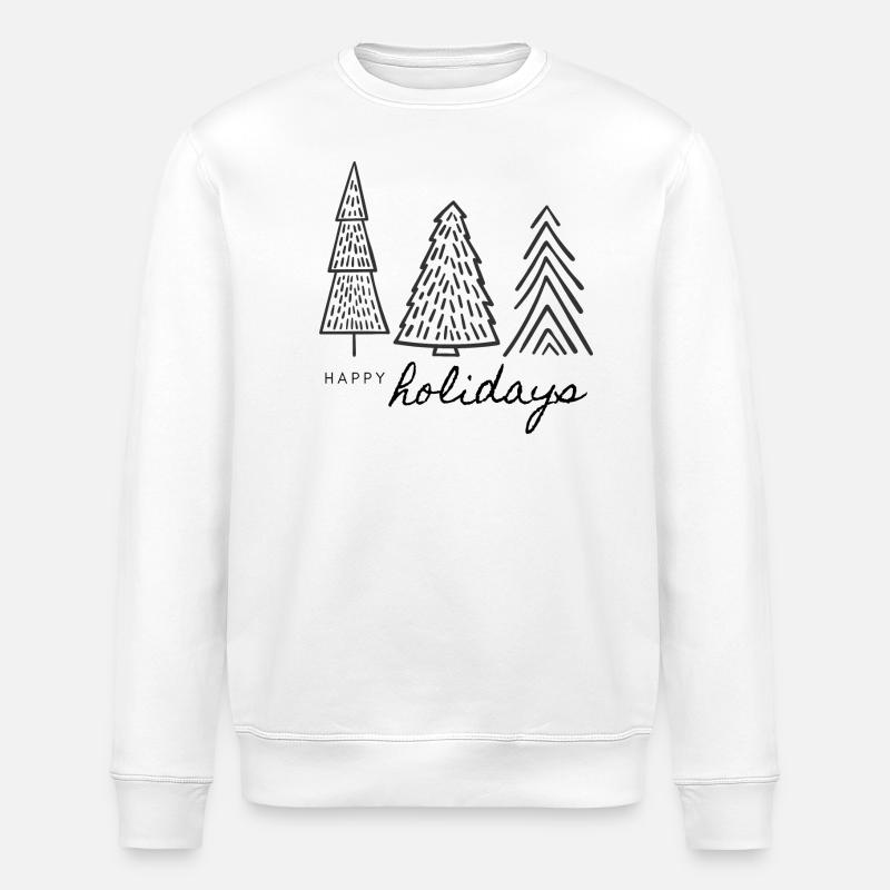 Weihnachten - Tannenbaum - Weihnachtspullover - Stanley/Stella Unisex Bio-Sweatshirt ROLLER - Weiß