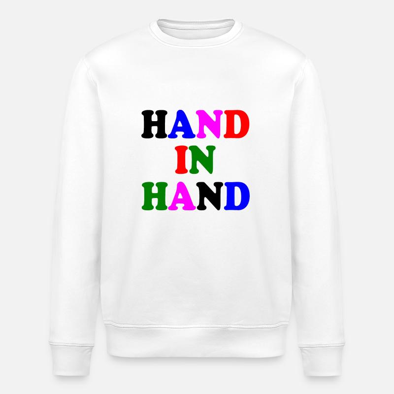 Hand in hand - Stanley/Stella Unisex Bio-Sweatshirt ROLLER - Weiß