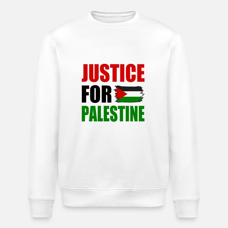 justice for palestine - Sweat bio ROLLER Stanley/Stella Unisexe - blanc