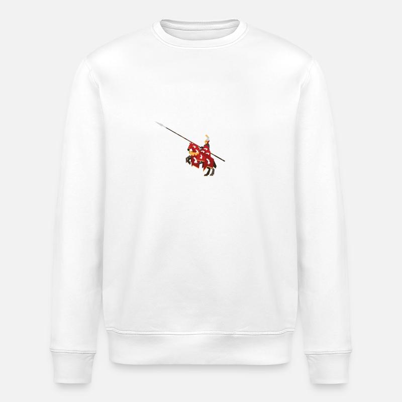 red knight - Stanley/Stella Unisex Bio-Sweatshirt ROLLER - Weiß