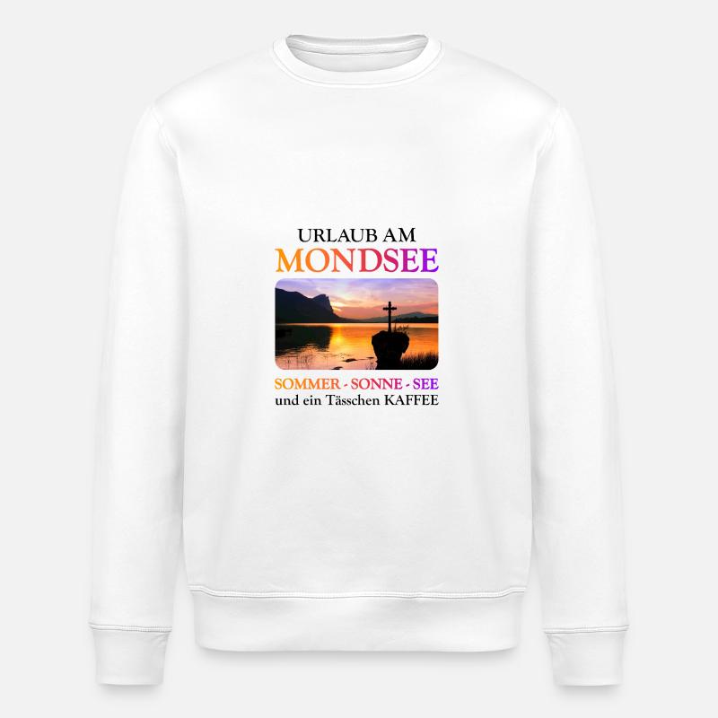 Mondsee Summer - version blanche - Sweat bio ROLLER Stanley/Stella Unisexe - blanc