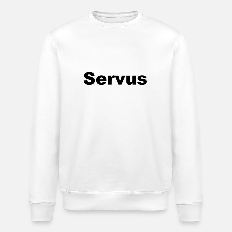 "Servus" - Stanley/Stella Unisex Bio-Sweatshirt ROLLER - Weiß