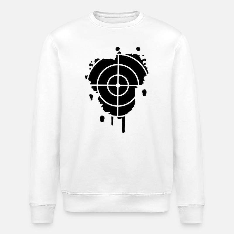Une cible comme un graffiti - Sweat bio ROLLER Stanley/Stella Unisexe - blanc