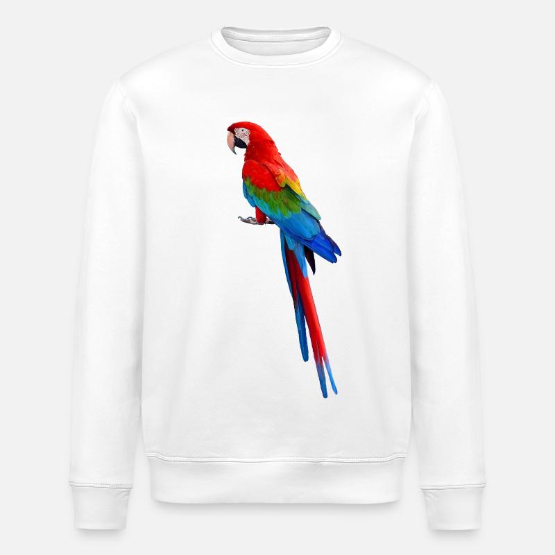 Papagei - Stanley/Stella Unisex Bio-Sweatshirt ROLLER - Weiß