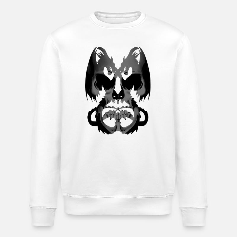 Skull and Dragons - Stanley/Stella Unisex Bio-Sweatshirt ROLLER - Weiß